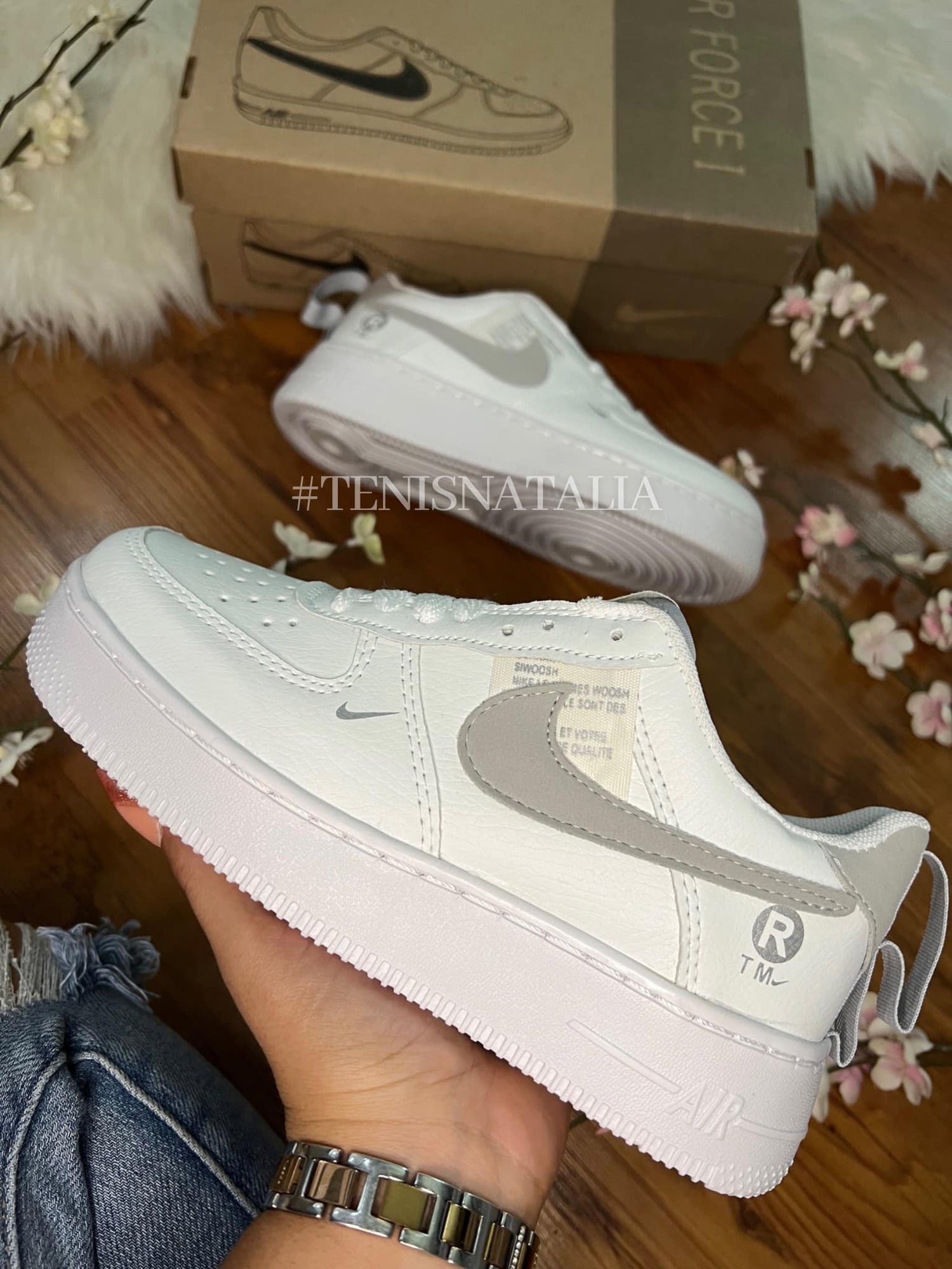AF1 BLANCO PLATA